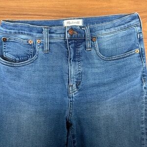 Madewell Women's Blue Jeans 28 petite Cali Demi boot
